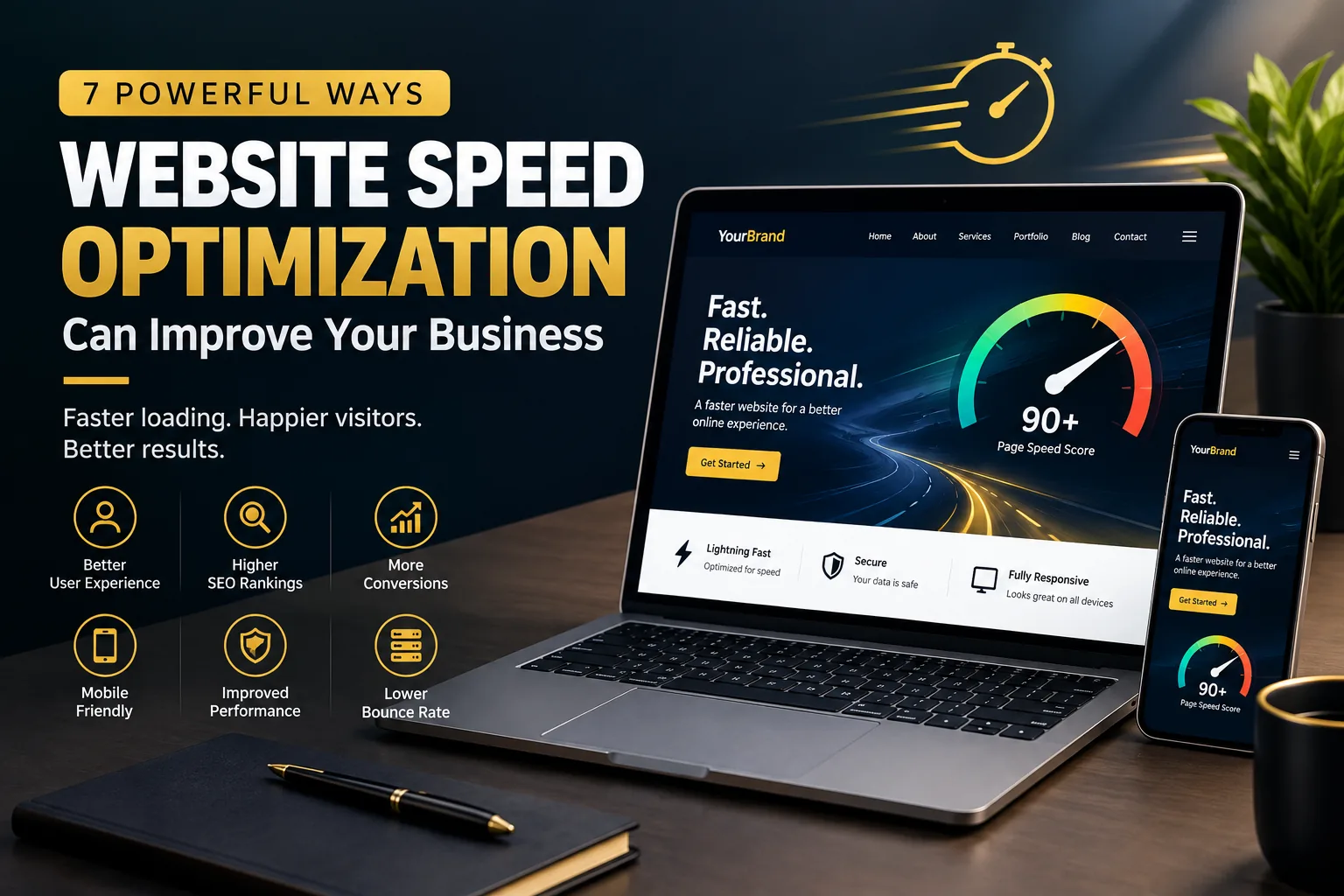 website speed optimization for a fast business website